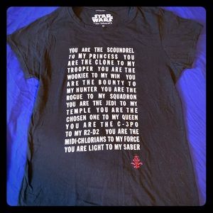 Her Universe Star Wars Valentine’s Day shirt